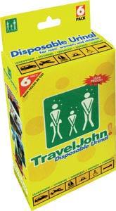 TRAVELJOHN URINALS/6 PACK